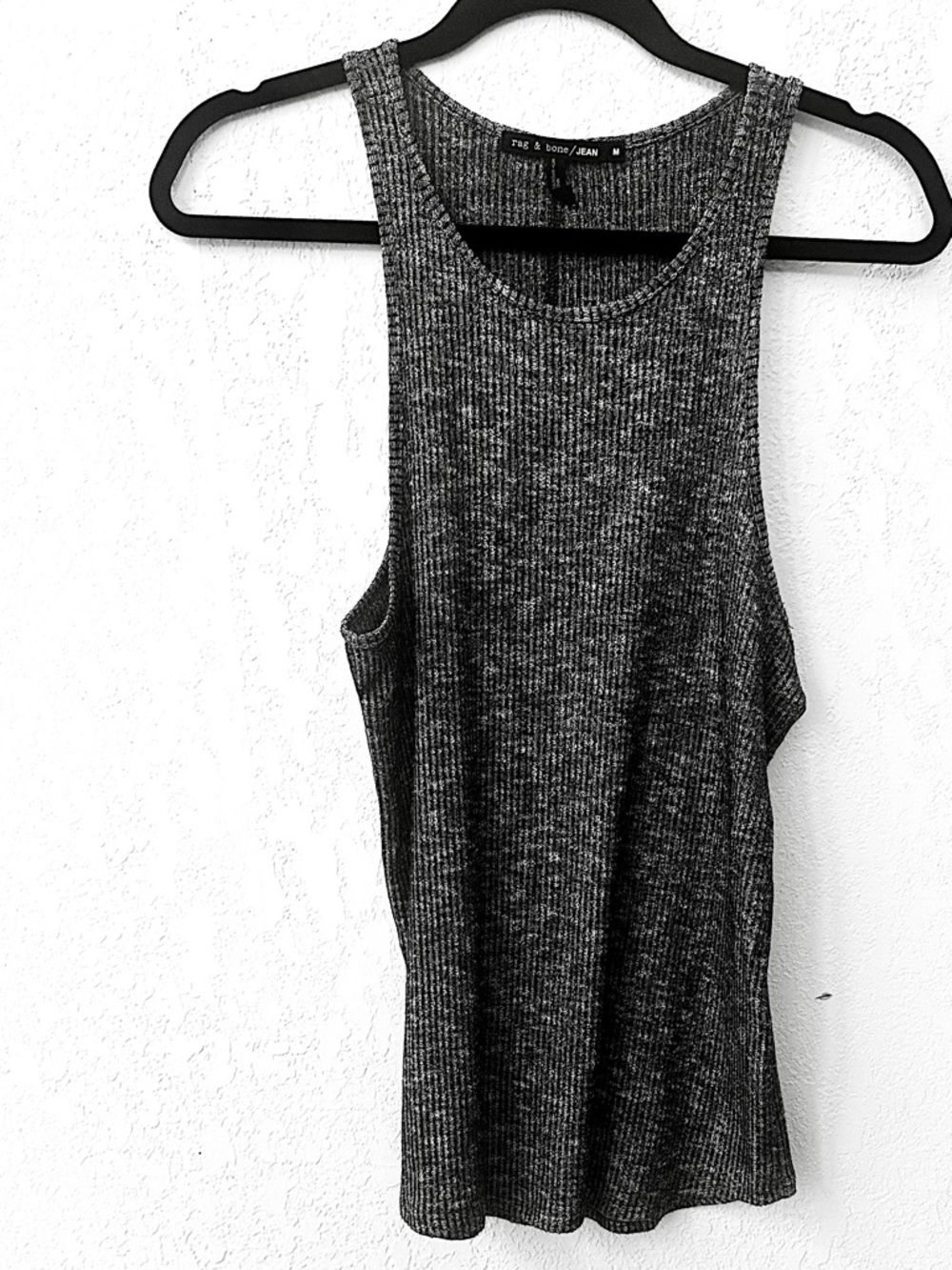 Rag and Bone jeans heathered rib high crew neck tank top